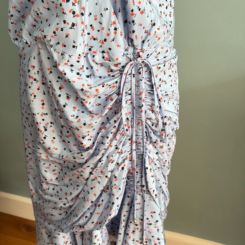 NWT Veronica Beard Marla Floral Blue Dress. Size 14 - Picture 10 of 12